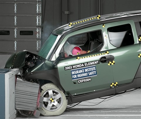 Краш тест тревел. Краш тест Хонда элемент. Crash Test 2003-2005 Honda. Crash Test 2003-2005 Nissan. Honda element ex 2003 года краш тест.