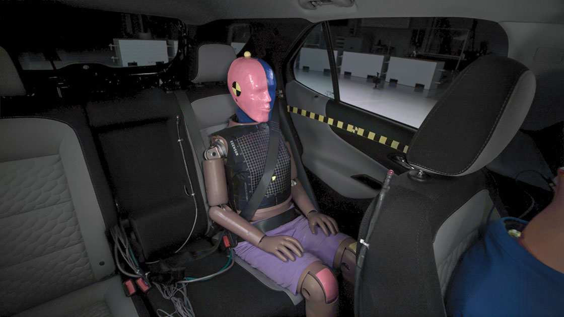 Dummy in backseat