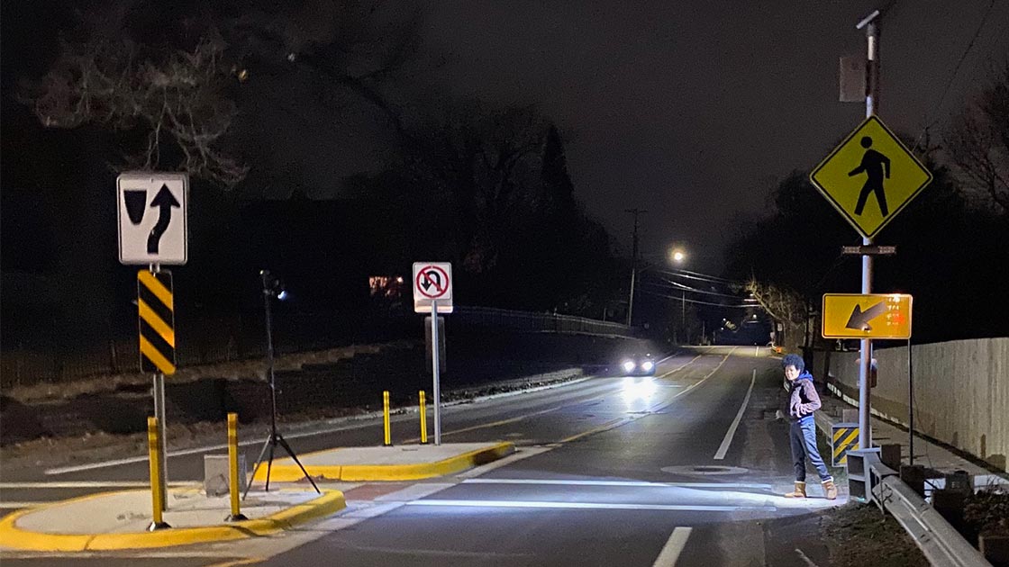 Lighting up crosswalks 